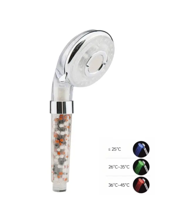 LED’li Arıtmalı Oval Duş Başlığı – Renk Değişimli